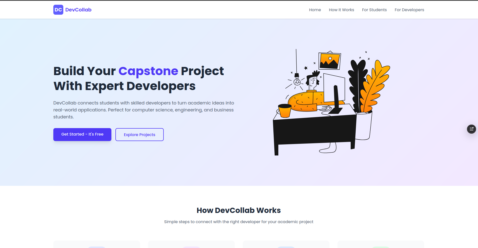 DevCollab – Build Your Capstone Project With Expert Developers logo